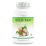 Wild Yam Wurzel Extrakt - 240 Kapseln - Original Mexican Wild Yamswurzel - Hochdosiert mit 880 mg Extrakt (davon 176mg Diosgenin) je Tagesdosis - Laborgeprüft