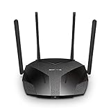 Mercusys MR3000X Wi-Fi 6 WLAN Router, Dual-Band AX3000, OpenVPN/PPTP/L2TP/IPSec, 4 Gigabit-Ports, Gast-Netzwerk, WPA3, 160MHz, Kindersicherung, 𝐮𝐧𝐭𝐞𝐫𝐬𝐭ü𝐭𝐳𝐭 𝐤𝐞𝐢𝐧𝐞 𝐃𝐒𝐋-𝐅𝐮𝐧𝐤𝐭𝐢𝐨𝐧