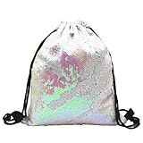 letsinstyle 17.7 x 14.1 Zoll Glitzer Rucksack Mit Kordelzug...