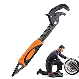 Generisch Rohrzange | Sichere Hebelstange Mit Rutschfestem Griff - Mit Spitzzahniger Schraubenschlüssel - Für Muttern, Bad, Küche, Garage, Autoreparatur Und Motorrad