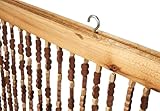 Kobolo Türvorhang Bamboo, 90x200cm, 45 Stränge, braun, Bambusvorhang als natürlicher Sicht- & Insektenschutz, dekorativer Perlenvorhang für den In- und geschützten Outdoorbereich