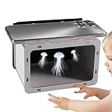 3D-Hologramm-Display – Acryl-Telefonhalterungs-Viewer, kleine Heimkino-Hologramm-Halterung, DIY-Kino für Heimkino-Unterhaltung | Schaufensterauslage für den Einzelhandel, Cosplay-Requisiteneffekt, Kla