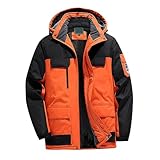 Winterjacke Herren-Herren Übergröße Wintermantel Skijacke Warme Wolljacke Outdoor Wanderanzug