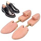 BAODBF 2 Stück Schuhspanner Zedernholz,Schuhdehner Schuhweiter,Shoe Stretcher,Shoe Tree Pflegend und Geruchsbindend,Schuhstrecker für Herren und Damen,Schuhspreizer Einstellbar Größen 34-50(XL)