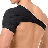 SOLO ACTFIT Schulterbandage, verstellbar, Neopren-Wrap, Armstütze, Schulterstütze zum Schutz vor Verletzungen, Schmerzen, Rotator, elastische Sportbündchen, für rechts und links