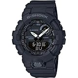 Casio Herren Quartz Armbanduhr, 54.00mm GehäusegröÃŸe mit schwarz analog/digital Zifferblatt und schwarz Rubber Strap Armband GBA-800-1AER