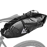 Jeebel Fahrradtasche Wasserdicht BackLoader Satteltasche - 10L Bikepacking Taschen Fahrradtasche Sattelstütze für Rennrad Mountainbike