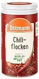 Ostmann Gewürze - Chiliflocken | Milde aromatische Schärfe für Fleisch- und Gemüsegerichte, Saucen und Dips | 30 g in der Dose