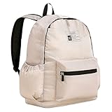 Long Keeper 15 l verstaubarer leichter Rucksack für Damen und Herren, wasserabweisend, faltbar, Wandern, Reisen, Camping, Tagesrucksack, Beige