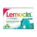 Lemocin ProHYDRO Lutschtabletten mit Limette-Menthol-Geschmack für Hals und Rachen - für Erwachsene und Kinder ab 4 Jahren - mit Vitamin C, Biotin und Eibischwurzelextrakt - 1 x 50 Stück