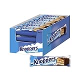 Knoppers KokosRiegel – 24 x 40g – Waffelriegel mit Milchcreme, Kokoscreme, Haselnüssen, Kokosraspeln und zartem Karamell, umhüllt von Vollmilchschokolade