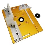 Frästisch for Oberfräse mit Gehrungsanschlag, Oberfräsentisch ZubehöRrset Aus Aluminiumlegierung, Multifunktionales Fräs- und Gravierwerkzeug