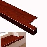 ZIMGOD Fensterbankabdeckung Extra Breite Erkerfenster-Fliesenverkleidung, Fensterbankverkleidung in Holzoptik, Schneidbare Fensterbank-Ersatzplatte, Sondergröße(100x15cm(39.3x5.9in))