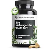 Bio-Ashwagandha – KSM-66® Premiumrohstoff (180 Kapseln mit überdurchschnittlicher Reichweite) – 5% Withanolid-Gehalt – natürlich, laborgeprüft, vegan, hochdosiert