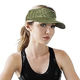 Arcweg Visor Cap Damen mit Visier, Tenniskappen Schirmcap Sonnenblende mit Klettverschluss Faltbar, Unisex Tennis Run Laufen Golf atmungsaktiv UV-Schutz, Sportmütze Sommerkappe Sonnenhut Grau