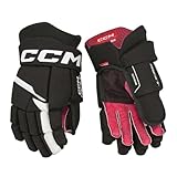 CCM Next Eishockey Handschuhe Senior (Schwarz/Weiß, Größe: 14)