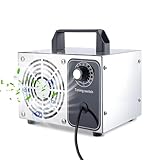 Ozongenerator 40000 mg/h, Industrieller Ozongerät für Wohnung 300㎡ Tragbares Ozongenerator und mit 60 Min Timer, Luftreiniger für Auto Garagen Wohnung Hotels Küche Haustiere Gerüche