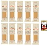10x Rummo Spaghettoni Grossi N. 220 Hartweizengrieß Pasta Italienische Nudeln 500g Packung + Italian Gourmet Polpa di Pomodoro 400g Dose