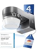 HUBER Motion 100 Infrarot Bewegungsmelder 360° mit 4...