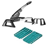 wolfcraft Projekt-Set „Vinyl & Laminat verlegen“ - 8638000 - Profi-Schneider für Vinyl und Laminat und 30 hochwertige Universal-Keile - Staubfreies Schneiden, Einfacher Zuschnitt