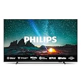 PHILIPS 43PUS7609 4K LED Smart TV - 43-Zoll Display mit Pixel-präziser Ultra HD Titan OS Plattform und Dolby Atmos-Klang. Funktioniert mit Alexa und Google Sprachassistent – Anthrazitgrau