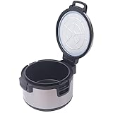 Edelstahl Reiswärmer 19L, 20Qt 100W Reishunger Digitaler Reiskocher, 220V Alu Dampfgarer Schnelles Aufheizen Reis Kochtopf für Restaurants 55x55x32cm