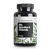 Bio Spirulina & Chlorella Presslinge – 500 Tabletten – 100% Rein & Natürlich – Zertifiziert Bio, laborgeprüft, ohne Zusätze, vegan und in Deutschland produziert