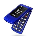 SweetLink F2 Klapphandy Seniorenhandy ohne Vertrag, Senioren Handy Große Tasten, Dual SIM GSM Flip Mobiltelefon Handy mit SOS Notruftaste, FM Radio, 2.4 Zoll Display Handy für Senioren.