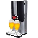 Syntrox Germany Zapfanlage mit thermoelektrischer Kühlung, Bier, Zapfanlage, Bierkühler, 5 Liter, Rutschfeste Gummifüße, Geräuschlose Zapfanlage, Abstellfläche für Biergläser