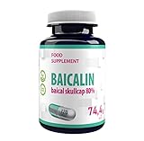 Baicalin Baikal Helmkraut (Scutellaria baicalensis) 500mg 120 Vegane Kapseln, Laborgeprüft, Hochdosiert, Nicht GVO & Glutenfrei