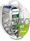 Philips 12972LLECOS2 LongLife EcoVision H7 Scheinwerferlampe, 2-er Kit Twin box