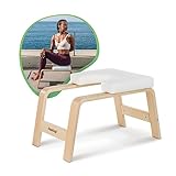 FeetUp - das Original - Yoga Stuhl Kopfstandhocker, inkl. App - Fitness und Meditation Entspannung - Made in Europe Weltweit (Classic, White)