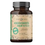 Ackerschachtelhalm Kapseln - 500mg pro Kapsel - 180 Kapseln - Zinnkraut - Vegan - Ackerschachtelhalm Extrakt - LABORGEPRÜFT - In Deutschland Geprüft