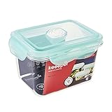 keeeper Frischhaltedose mit Klickverschluss, 14 x 11 x 9 cm, 0,7 l, Tina Tritan, Aquamarine