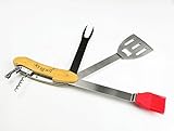 Jim Beam Klappbares Grillbesteck-Set/5-teilig