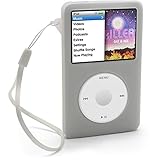 igadgitz MU-LUKA-SY8D Silikon Tasche Skin Kompatibel mit Apple iPod Classic 80 GB, 120 GB & 160 GB 6.Gen (Modell mit Einer Tiefe von 10,5 mm) - Klar