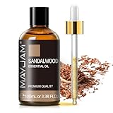 Ätherisches Öle Sandelholz 100ML, MAYJAM Sandelholzöl 100% Rein, Ideal für Klarheit der Inspiration Aromatherapie Diffuser Duftöl Massage