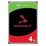 Seagate IronWolf 4TB, NAS Interne Festplatte HDD, 3.5 Zoll, 5400 U/Min, CMR, 64 MB Cache, SATA 6GB/s, silber, inkl. Data Rescue Service (ST4000VNZ06)