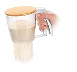 Tescoma Einhand Sieb mit Deckel, für Mehl oder Puderzucker, aus Kunststoff BPA Frei