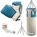 ScSPORTS® Boxsack - Set, 25kg, Gefüllt, mit Boxhandschuhen...