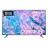 Samsung Crystal UHD CU7179 65 Zoll Fernseher (GU65CU7179UXZG, Deutsches Modell), PurColor, Crystal Prozessor 4K, Motion Xcelerator, Smart TV [2023], Schwarz