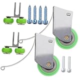 HOLIDYOYO 1Satz Schiebetürrolle Robuste Metall Gleitrollen Für Glasschiebetüren Und Schranktüren Leise Lager Mit Hoher Tragfähigkeit Für Küchen Und Wohnräume Einfache Installation