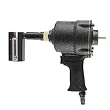 Pneumatischer Locher, industrielles Druckluftwerkzeug mit verstellbaren Rändern (3,2–13 mm) und 360°-Klemmkopf für Türen, Fenster und Büro