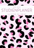 Studienplaner 2021/2022: Studienplaner mit To-Do und Notenlisten, Wochenplaner, Monatskalender | Semesterplaner für Universität, Hochschule | Terminplaner Kalender für Studenten ... Leopardenbezug