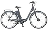 Prophete Geniesser 1.0 City E-Bike 28 Zoll - 374 Wh - Side Click Akku - Frontmotor - 3-Gang Nabenschaltung - Rücktritt-Felgenbremse - Rahmenhöhe 49 cm