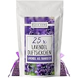 25 Lavendelsäckchen mit französichem Lavendel I Mottenschutz für Kleiderschrank I Lavendel Duftsäckchen Kleiderschrank by KLUIZ Home