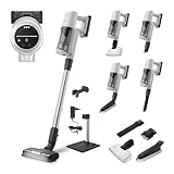 AEG Serie 6000 Akku-Staubsauger, Digitalmotor, Kabellos, Alle Böden, bis zu 99% Staubaufnahme, bis zu 40 min Laufzeit, Einfache Handhabung, Entnehmbarer 21,6V Akku, Leicht, Zubehör, Weiß, AP61HB21SH