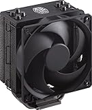 Cooler Master Hyper 212 Black Edition CPU Kühler mit LGA1700 Halterung, 4 Direktkontakt-Heatpipes mit Lamellen, Silencio FP120-Lüfter, Prozessorlüfter mit optionaler Push-Pull-Lüfterkonfiguration