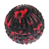 SUPVOX Mini Yoga Faszienball mit Burst Funktion Elastischer Muskel Massageball für Therapie Training und Handgelenksrehabilitation Strapazierfähiger Massageball in Schwarz Rot Camouflage