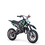 KXD 701 49ccm Dirt Bike Dirtbike Moto CrossBike Enduro Kinder Dirtbike Pocket 49cc Pitbike PocketBike Motocross Motorrad Motorbike Motorsport Pocket Vollcross Crossbike (grün)